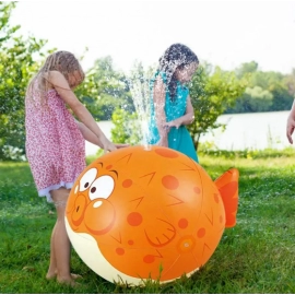 Kids Sprinkler Fun Summer Sprinkler Puffer Fish Sprayer Water Spray Ball Water Balloons Toys Iatable Outdoor Splash Games