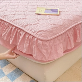 Waterproof Bed Sheet Mattress Protector Cover Bedspread Fashion Lace Children's Breathable Smooth comfortable Pad Cover